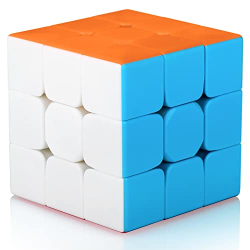 TOYESS Zauberwürfel 3x3 Stickerless, 3x3x3, 3D Puzzle Würfel Spielzeug Geschenkverpackung für Kinder & Erwachsene, Aufkleberloser von TOYESS