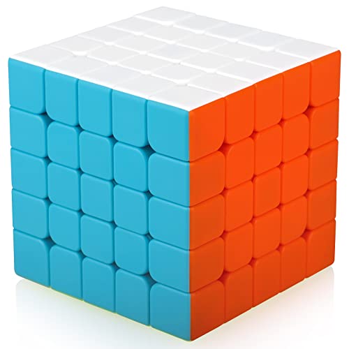 TOYESS Zauberwürfel 5x5 Stickerless, 5x5x5, 3D Puzzle Würfel Spielzeug Geschenkverpackung für Kinder & Erwachsene, Aufkleberloser von TOYESS