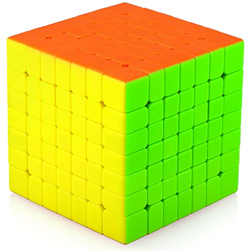 TOYESS Zauberwürfel 7x7 Stickerless, 7x7x7, 3D Puzzle Würfel Spielzeug Geschenkverpackung für Kinder & Erwachsene, Aufkleberloser von TOYESS