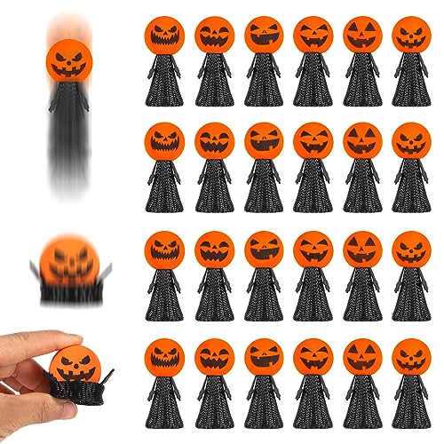 24 Stück Halloween Spielzeug, Jumping Popper Frühlingsspielzeug Jumping Popper Spielzeug für Kinder Neuheitsspielzeug für Halloween Partyzubehör von TOYMIS