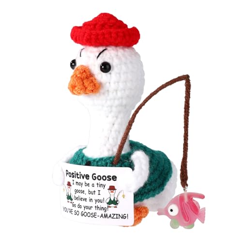 TOYMIS Gehäkelte Gans, Handgefertigte Gans Positiver Unterstützung im Angeloutfit Inspirierende Häkeltierpuppe Praktisches Dekorationszubehör für Schlafzimmer Arbeitszimmer Büro TOYMIS Gehäkelte Gans, Handgefertigte Gans Positiver Unterstützung im Angeloutfit Inspirierende Häkeltierpuppe Praktisches Dekorationszubehör für Schlafzimmer Arbeitszimmer Büro von TOYMIS