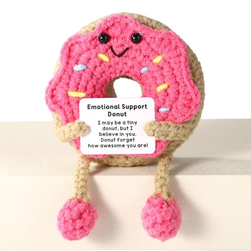 TOYMIS Gehäkelter Donut, Lustiger Handgemachter Gehäkelter Inspirierender Donut mit Langen Beinen Süße Positive Puppe Geeignet für Familie Freund Mitarbeiter Mitarbeiter Geschenk TOYMIS Gehäkelter Donut, Lustiger Handgemachter Gehäkelter Inspirierender Donut mit Langen Beinen Süße Positive Puppe Geeignet für Familie Freund Mitarbeiter Mitarbeiter Geschenk von TOYMIS