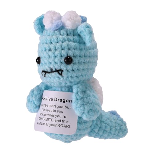 TOYMIS Gehäkelter Drache, 11 cm Handgemachte Positive Energie-Unterstützungspuppe Positive Energie Gehäkelter Drache Hand Haltend Ermutigungskarte Dekoration Geschenk TOYMIS Gehäkelter Drache, 11 cm Handgemachte Positive Energie-Unterstützungspuppe Positive Energie Gehäkelter Drache Hand Haltend Ermutigungskarte Dekoration Geschenk von TOYMIS
