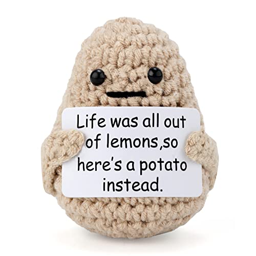 TOYMIS Lustige Mini-Kartoffel, 7,5cm Lebensermutigung Gestricktes Kartoffelspielzeug Kreative Süße Häkelpuppe aus Wolle als Geburtstagsgeschenk Partydekoration TOYMIS Lustige Mini-Kartoffel, 7,5cm Lebensermutigung Gestricktes Kartoffelspielzeug Kreative Süße Häkelpuppe aus Wolle als Geburtstagsgeschenk Partydekoration von TOYMIS