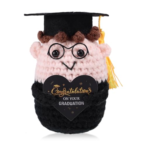 TOYMIS Positive Abschluss Puppe, Emotionale Unterstützung Junge Häkel Geschenk für Gymnasium Hochschule Inspirierendes Junge Abschluss Geschenk TOYMIS Positive Abschluss Puppe, Emotionale Unterstützung Junge Häkel Geschenk für Gymnasium Hochschule Inspirierendes Junge Abschluss Geschenk von TOYMIS