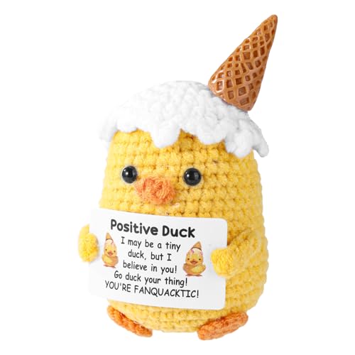TOYMIS Positive Ente, Eiscreme Häkelenten Emotionale Unterstützung Puppe Positives Tiere für Inspirierend Geschenk Sommer Zuhause Büro Dekoration Geschenk zum Schulanfang TOYMIS Positive Ente, Eiscreme Häkelenten Emotionale Unterstützung Puppe Positives Tiere für Inspirierend Geschenk Sommer Zuhause Büro Dekoration Geschenk zum Schulanfang von TOYMIS