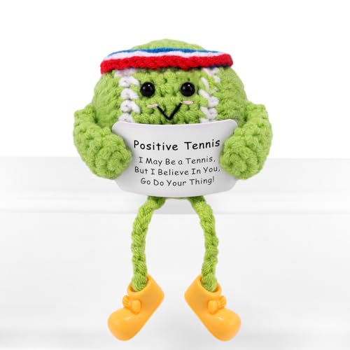 TOYMIS Positive Gestrickte Tennispuppe, Grüner Handgefertigter Gehäkelter Tennisball Plüsch Positive Unterstützung Puppenspielzeug für Erhebende Geschenke Schreibtischdekoration Sportbegeisterte TOYMIS Positive Gestrickte Tennispuppe, Grüner Handgefertigter Gehäkelter Tennisball Plüsch Positive Unterstützung Puppenspielzeug für Erhebende Geschenke Schreibtischdekoration Sportbegeisterte von TOYMIS