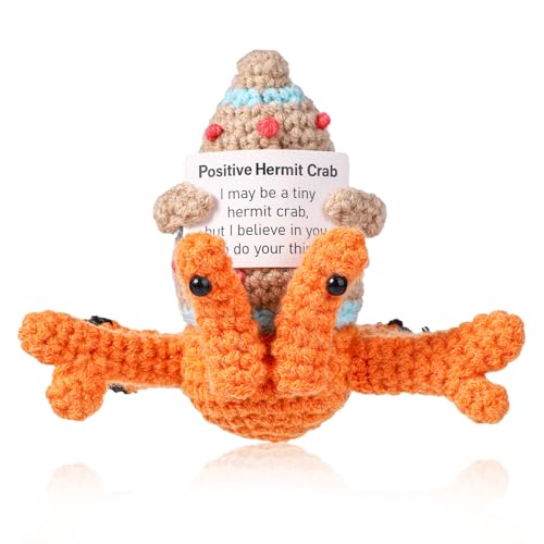 TOYMIS Positive Krabbe, Gehäkelt Krabbe Strick Tier Häkelpuppe Emotionale Unterstützung Häkeln Lustige Tiere Häkeln als Inspirierende Geschenk- und Partydekoration TOYMIS Positive Krabbe, Gehäkelt Krabbe Strick Tier Häkelpuppe Emotionale Unterstützung Häkeln Lustige Tiere Häkeln als Inspirierende Geschenk- und Partydekoration von TOYMIS