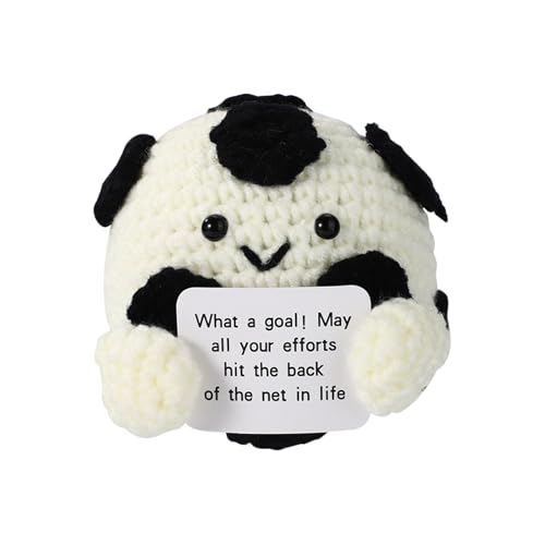 TOYMIS Positive Soccer Crochet, Handgemachte Gestrickte Fußballpuppe mit Inspirierender Karte für Freunde Kollegen Aufmunterndes Fußballdekor zum Geburtstag Abschluss TOYMIS Positive Soccer Crochet, Handgemachte Gestrickte Fußballpuppe mit Inspirierender Karte für Freunde Kollegen Aufmunterndes Fußballdekor zum Geburtstag Abschluss von TOYMIS