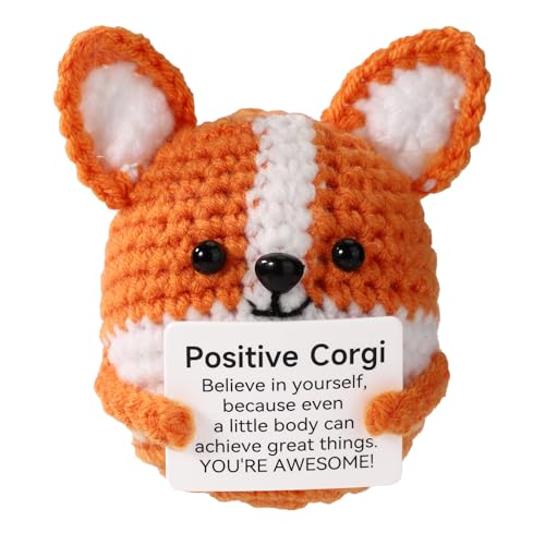 TOYMIS Positiver Corgi Gehäkelt, Emotionale Unterstützung Häkeln Positiver Hund für Inspirierendes Geschenk Zuhause Büro Dekoration Mutter Abschluss Geschenk TOYMIS Positiver Corgi Gehäkelt, Emotionale Unterstützung Häkeln Positiver Hund für Inspirierendes Geschenk Zuhause Büro Dekoration Mutter Abschluss Geschenk von TOYMIS