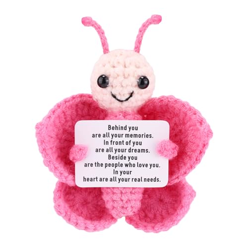TOYMIS Positiver Schmetterling, 8 cm Positive Schmetterlings-Häkelpuppe mit Einer Inspirierenden Karte Ist EIN Motivierendes Geschenk das für Freundinnen und Kolleginnen Geeignet Ist TOYMIS Positiver Schmetterling, 8 cm Positive Schmetterlings-Häkelpuppe mit Einer Inspirierenden Karte Ist EIN Motivierendes Geschenk das für Freundinnen und Kolleginnen Geeignet Ist von TOYMIS