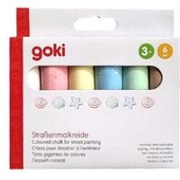 GOKI SP406 Straßenmalkreide, farblich sortiert, 6 Stück GOKI SP406 Straßenmalkreide, farblich sortiert, 6 Stück von TOYS PURE