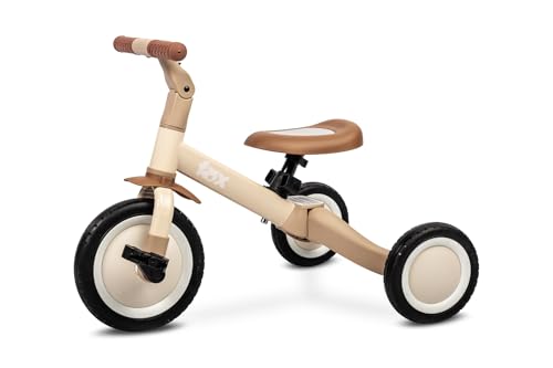 TOYZ - Dreirad Laufrad Kinder, 4in1 Kinderfahrrad, Rutschfahrzeug, Laufrad, Dreirad mit Pedalen und Zweirad mit Pedalen - Baby Geschenk Höhenverstellung von Sattel und Lenker - Fox Beige TOYZ - Dreirad Laufrad Kinder, 4in1 Kinderfahrrad, Rutschfahrzeug, Laufrad, Dreirad mit Pedalen und Zweirad mit Pedalen - Baby Geschenk Höhenverstellung von Sattel und Lenker - Fox Beige von TOYZ by CARETERO