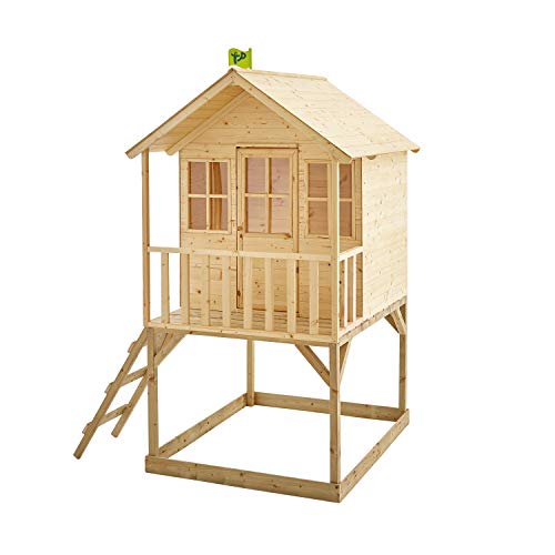 TP Toys 318P Hill Top Holz-Spielhaus mit Rutsche von TP Toys