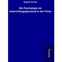 Die Psychologie als Unterrichtsgegenstand in der Prima von TP Verone Publishing