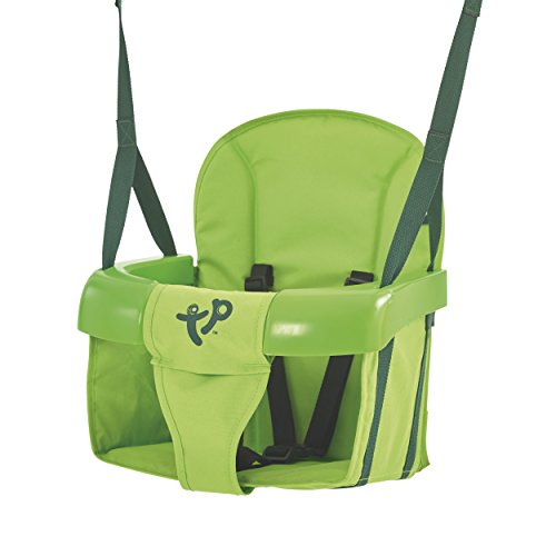 TP Toys 913 TP Foldaway Swing Seat Faltbarer Schaukelsitz | Weich, bequem und unterstützend | Gurtzeug | Für Babys ab 6 Monaten | UV-beständig, Grün, eine Größe für EIN Baby und EIN Kleinkind von TP Toys