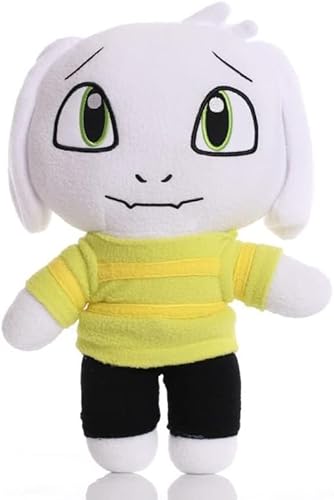 TPNI 25 cm Undertale Plüschtier, 10 Zoll, niedlich, ohne Papyrus Asriel Alphys Flowey Frisk Chara, Plüschpuppe für Kinder, Geschenk (Asriel2) von TPNI