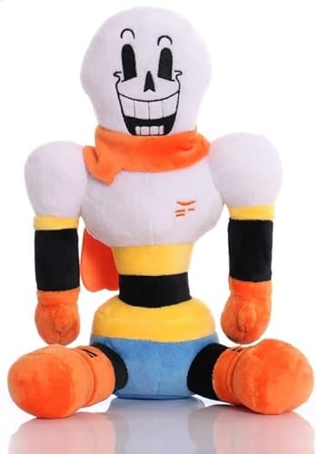 TPNI 25 cm Undertale Plüschtier, 10 Zoll, niedlich, ohne Papyrus Asriel Alphys Flowey Frisk Chara, Plüschpuppe für Kinder, Geschenk (Papyrus) von TPNI