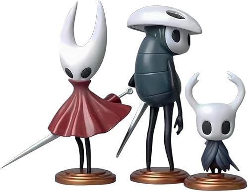 TPNI 3 Figuren Hollow Knights Hohlspiel Figur Modell 6-12 cm PCV Cartoon Toy Statue Sammlerstück für Fans von TPNI