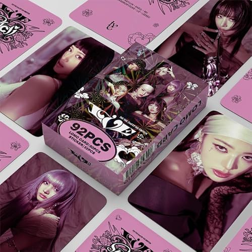 TPNI 92 Stück IVE Lomo Karten 6 x 9 cm, IVE Fotokarte Kpop Box Cards Pack Geschenk für Fans (D) von TPNI