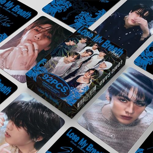 TPNI 92 Stück SKZ Lomo Karten 6 x 9 cm, Stray Kids Fotokarte, Kpop Box Cards Pack Geschenk für Fans (E) von TPNI