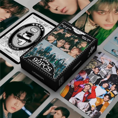 TPNI 92 Stück SKZ Lomo Karten 6 x 9 cm, Stray Kids Fotokarte Kpop Box Cards Pack Geschenk für Fans (A) von TPNI