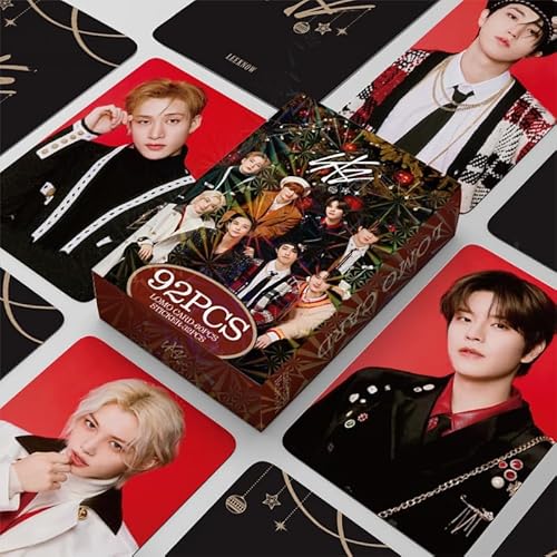 TPNI 92 Stück SKZ Lomo Karten 6 x 9 cm, Stray Kids Fotokarte Kpop Box Cards Pack Geschenk für Fans (D) von TPNI