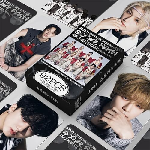 TPNI 92 Stück SKZ Lomo Karten 6 x 9 cm, Stray Kids Fotokarte Kpop Box Cards Pack Geschenk für Fans (I) von TPNI