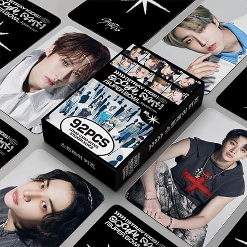 TPNI 92 Stück SKZ Lomo Karten 6 x 9 cm, Stray Kids Fotokarte Kpop Box Cards Pack Geschenk für Fans (J) von TPNI