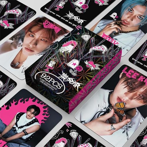 TPNI 92 Stück SKZ Lomo Karten 6 x 9 cm, Stray Kids Fotokarte Kpop Box Cards Pack Geschenk für Fans (M) von TPNI