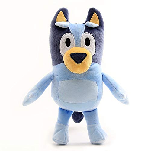 TPNI Blue-y Plüschtier, 28 cm, weiches Plüschtier, Blue-y/Bingo/Bandit/Chili, Blau, Blau, Plüsch, Geschenk für Kinder (Bluey) von TPNI