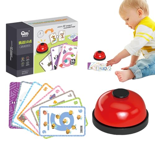 TQEBWUS Additions-Lernkarten,Lernkarten Mathe - Kinderpädagogisches Brettspiel Mathespielzeug,Lern- und Spielzeugkartenspiel für Kinder, und Mädchen, die Mathematik beherrschen von TQEBWUS