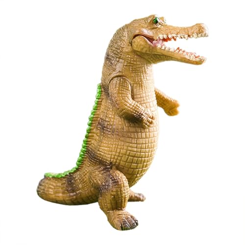 TQEBWUS Alligator -Spielzeugfigur, Alligatorfigur, Kinder Krokodilschmuck, Realistische Alligator -Aktion Figure Spielzeug mit rotbaren Armen und beweglichen Kiefern für Kinder oder Tiersammler von TQEBWUS