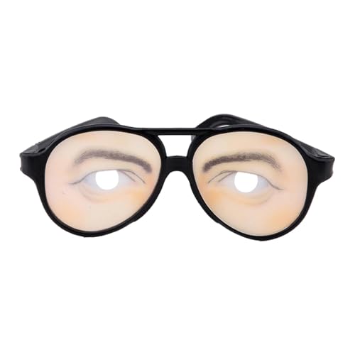 TQEBWUS Augen-Brille,Lustige Augen-Verkleidungsbrille - Streich-Verkleidungs-Brillenspielzeug - Männlich-weibliche lustige Augenbrille, Kostümaugenglas für Halloween Fools Day Accessoire von TQEBWUS