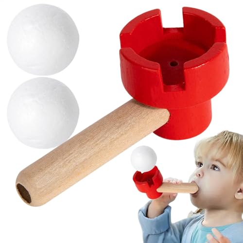 TQEBWUS Ballblasendes Spielzeug für Kinder,Ballblasendes Kleinkindspielzeug - Pädagogisches Blasspiel,Schwimmende Blow Pipe Balls Spielspielzeug, Blowing Pipe Balls Spielzeug für Kinder, Balance von TQEBWUS