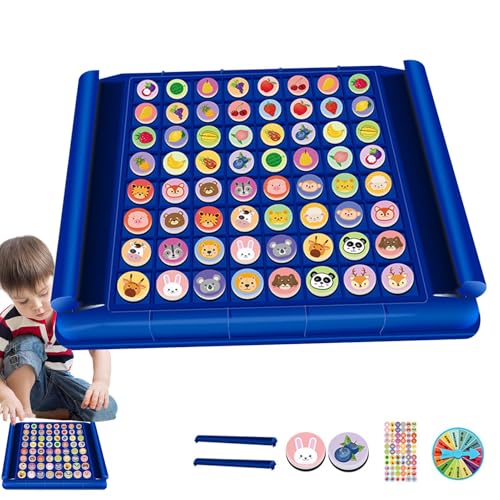 TQEBWUS Brett-Reverse-Matching-Schach, Reverse-Matching-Schach für Kinder - Brettspiel für Kinder, Rückwärtsschach,Kindergarten-Sammelübung, Hand-Auge-Koordinationsspielzeug für Schlafsaal und von TQEBWUS