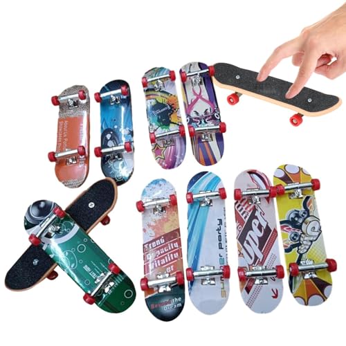 TQEBWUS Fingerbretter für Kinder - Fingerboard Finger Skateboards Spielzeug | Kreatives Skateboard-Starter-Set, Fingerspielzeug, Geschenke für Kinder, Finger-Skater, Klassenzimmerpreise, Taschenfüller von TQEBWUS