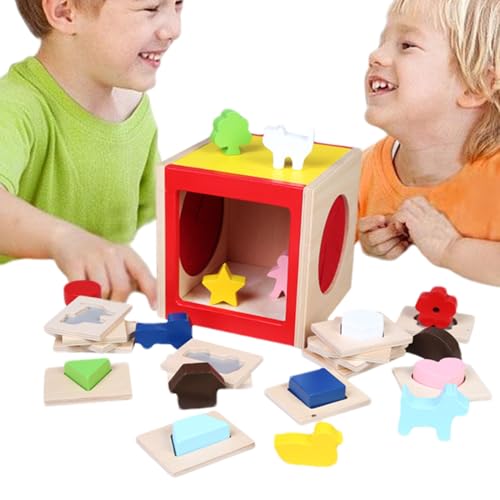 TQEBWUS Formen Sortierspiel Aus Holz Für Kleinkinder Ab 12 Monaten | Holz Sinnespiel Formen Zuordnungsspiel | Interaktives Vorschule Lernspielzeug Für Kleinkinder Und Mädchen TQEBWUS Formen Sortierspiel Aus Holz Für Kleinkinder Ab 12 Monaten | Holz Sinnespiel Formen Zuordnungsspiel | Interaktives Vorschule Lernspielzeug Für Kleinkinder Und Mädchen von TQEBWUS