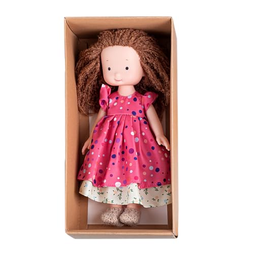 TQEBWUS Handgefertigte Puppen für Mädchen, weiche handgefertigte Puppen, Süße kleine Mädchen-Strickpuppe, Handgefertigte Plüschpuppe für den Weihnachtsgeburtstag, fördert Fantasie und Feinmotorik TQEBWUS Handgefertigte Puppen für Mädchen, weiche handgefertigte Puppen, Süße kleine Mädchen-Strickpuppe, Handgefertigte Plüschpuppe für den Weihnachtsgeburtstag, fördert Fantasie und Feinmotorik von TQEBWUS