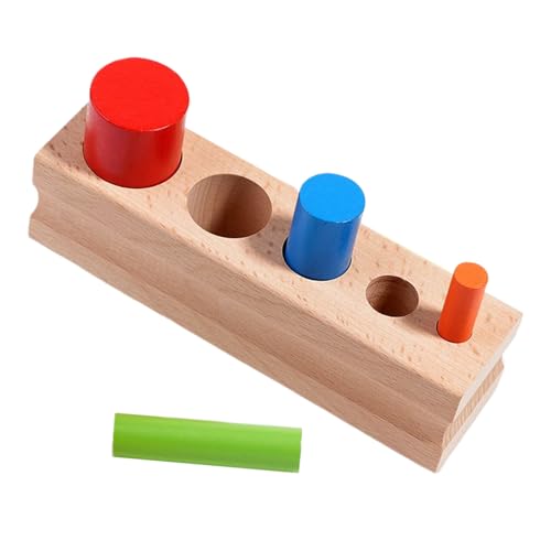 TQEBWUS Holz Sinnes Spielzeug, Sinnespielzeug Holz Farbensortierspiel Zylinderform, Lernspiel Pädagogisches Puzzle Interaktives Spielzeug Für Kleinkinder Kinder Mädchen TQEBWUS Holz Sinnes Spielzeug, Sinnespielzeug Holz Farbensortierspiel Zylinderform, Lernspiel Pädagogisches Puzzle Interaktives Spielzeug Für Kleinkinder Kinder Mädchen von TQEBWUS