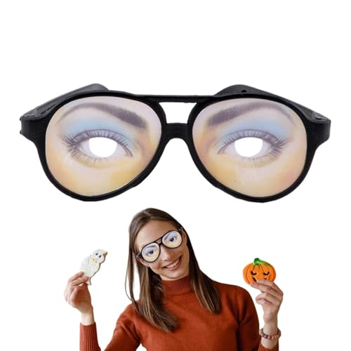 TQEBWUS Lustige Brillen, hässliche Sonnenbrillen lustig,Männlich-weibliche lustige Augenbrille - Männlich-weibliche lustige Augenbrille, Kostümaugenglas für Halloween Fools Day Accessoire von TQEBWUS