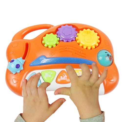 TQEBWUS Musikspielzeug für Kinder, Spielzeug zum Singen von Liedern, Frühpädagogisches Musikspielzeug für Kinder, Interaktives sensorisches Vorschulspielzeug für Kinder, und Mädchen im Alter von 1, 2, von TQEBWUS