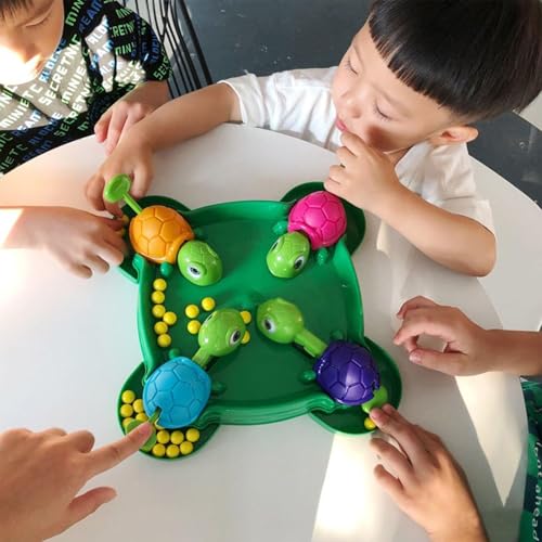 TQEBWUS Schildkröten-Brettspiel, Hungriges Brettspiel | Füttere Das Schildkrötenspiel | Vorschulspiel Für Kinder, Hungry Turtle-Brettspiel, Intensives Spiel Der Schnellen Reflexe, Schnapp Dir Den von TQEBWUS