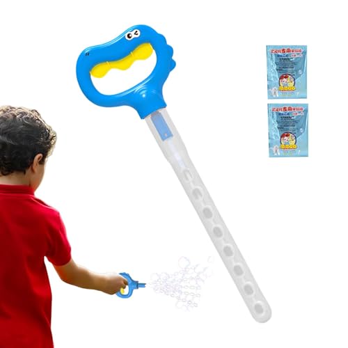 TQEBWUS Smile Face Bubble Rod Toys,Dinosaurier Smiling Bubble Wand | 36-Loch-Zauberstab mit lächelndem Gesicht - Smile Face Bubbles Maker Zauberstäbe Gartenspielzeug für Gartenspaß im Freien von TQEBWUS