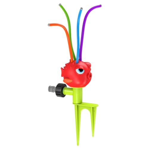 TQEBWUS Sommer-Wasserspielzeug für Kinder, Kinder-Sprinkler-Spielzeug,Spin Animal Kinder-Sprinklerspielzeug - Sommerspielzeug zum Spielen im Freien, Sprinkler in Tierform mit Wackelrohren für den von TQEBWUS