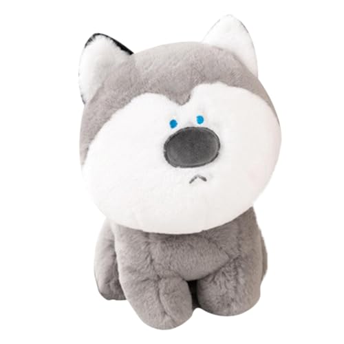 TQEBWUS Süße Hundeplüschtiere, Husky-Spielzeug für Kinder - Husky Cartoon Stofftier,Mehrzweck-Welpen-Plüschtiere, niedliche Kuscheltiere für Wohnzimmer, Schlafzimmer, Sofa von TQEBWUS