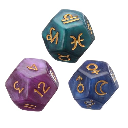 TQEBWUS Würfel Zur Wahrsagung | Divinationszubehör - 12-seitige Acryl Tarot Würfel für Horoskop Deutung, Zuhause, Partys TQEBWUS Würfel Zur Wahrsagung | Divinationszubehör - 12-seitige Acryl Tarot Würfel für Horoskop Deutung, Zuhause, Partys von TQEBWUS