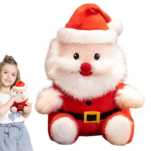 Weihnachtsmann-Plüschtier, 9.8 Zoll Weihnachtsmann-Plüsch- Entzückende Gefüllte Weihnachtsmannpuppe, Weiches Plüsch-Weihnachtsmannspielzeug, Spielzeug-Dekoration Weihnachtsmänner Puppenspielzeug von TQEBWUS