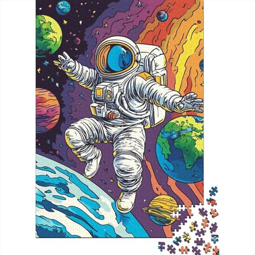 Astronaut Puzzle 1000 Teile Schwer Puzzle Spielzeug Lernspiel Impossible Herausforderungsspielzeug Für Erwachsene Und Kinder Ab 14 Jahren 1000pcs (75x50cm) von TQMDEHVUP