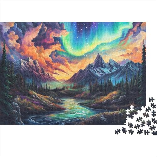 Aurora Puzzleteile 1000-Stücke Spiele Für Erwachsene Kunst Jungle Mountain Für Puzzles Und Kinder Ab 14 Jahren Puzzle Für Erwachsene WohndekoRatteion 1000pcs (75x50cm) von TQMDEHVUP